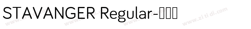 STAVANGER Regular字体转换